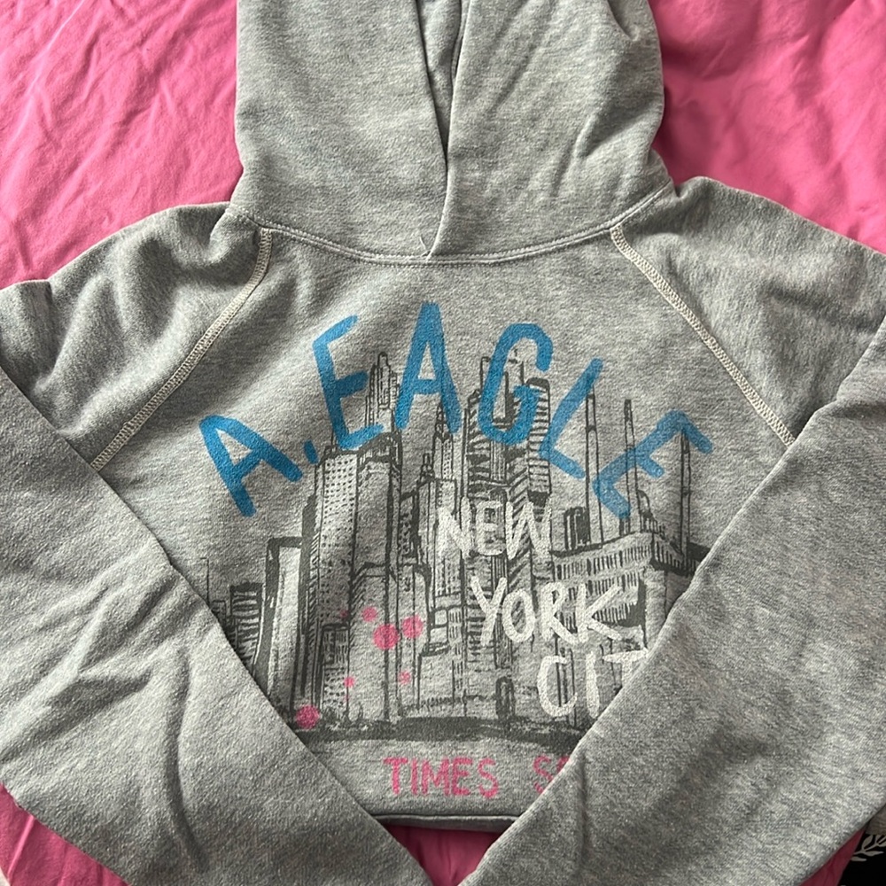 Gray American Eagle hoodie